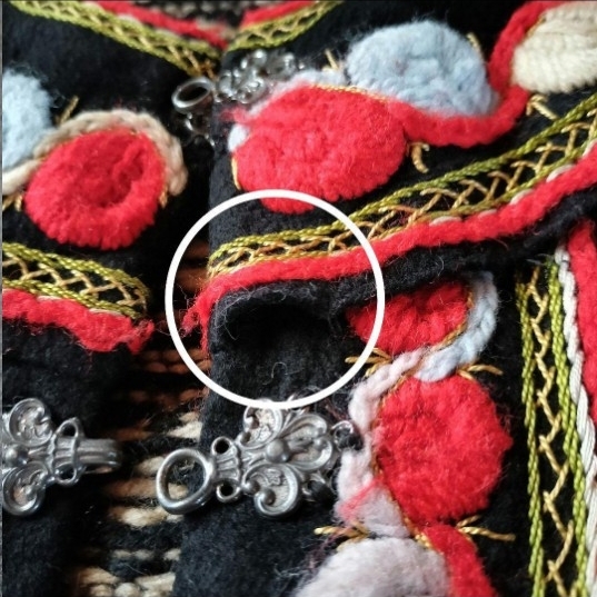 古着 ユーロ ハンドメイド ノルディックカーディガン ヴィンテージ 総柄_画像8