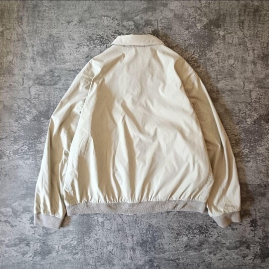 90s 00s JOHN ASHFORD ジップブルゾン スウィングトップ ハリントンジャケット ベージュ_画像2