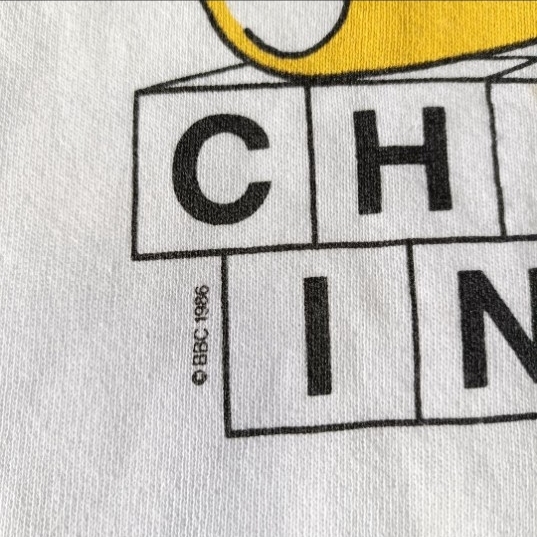 古着 80s BBC CHILDREN IN NEED 熊 ベアー スウェット_画像4