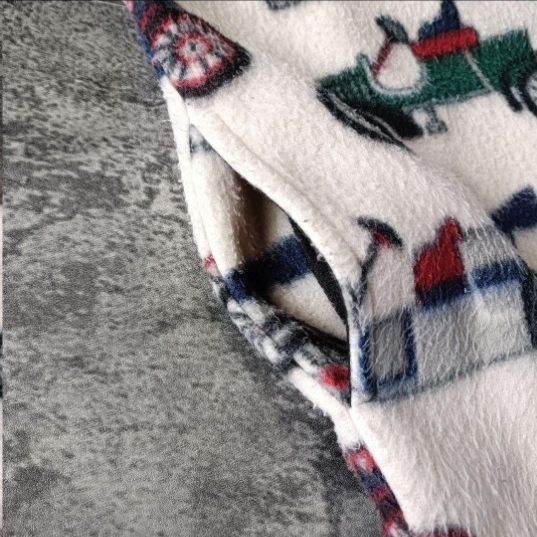 古着 90s USA製 アメリカ製 GREENFLEECE レトロカー 車 フリースベスト_画像4