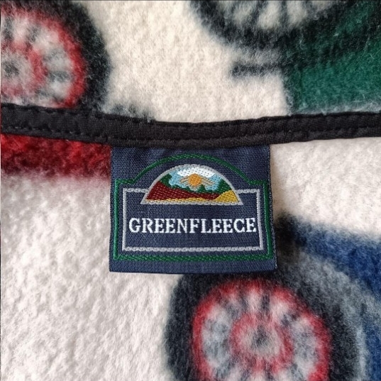 古着 90s USA製 アメリカ製 GREENFLEECE レトロカー 車 フリースベスト_画像6