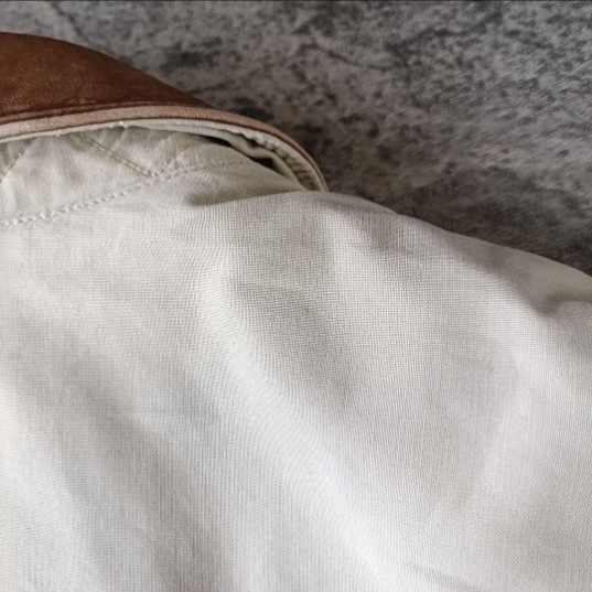 古着 80s BANANAN REPUBLIC バナリパ 衿レザー カバーオール_画像9