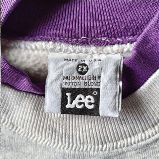 90s USA製 アメリカ製 猫プリント ラグランスウェット_画像10