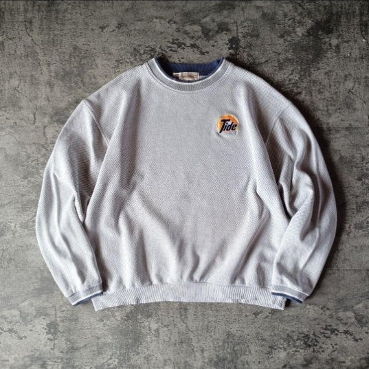 90s USA製 アメリカ製 AKWA Tide 企業モノ スウェット_画像1