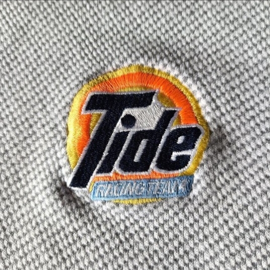 90s USA製 アメリカ製 AKWA Tide 企業モノ スウェット_画像3