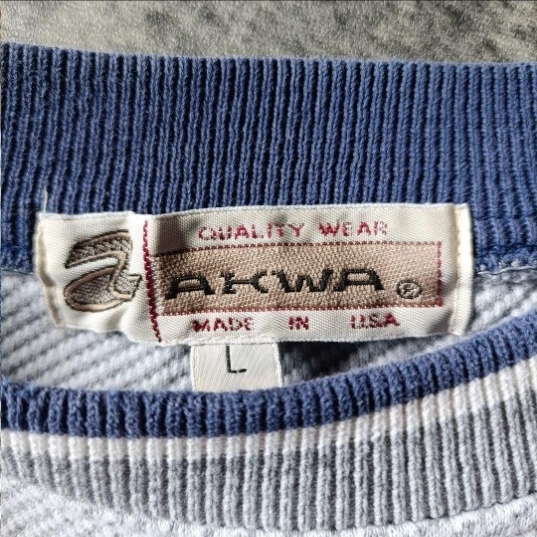 90s USA製 アメリカ製 AKWA Tide 企業モノ スウェット_画像7