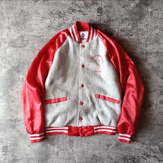 80s USA製 アメリカ製 WINDLESS デビルプリント スタジャン_画像1