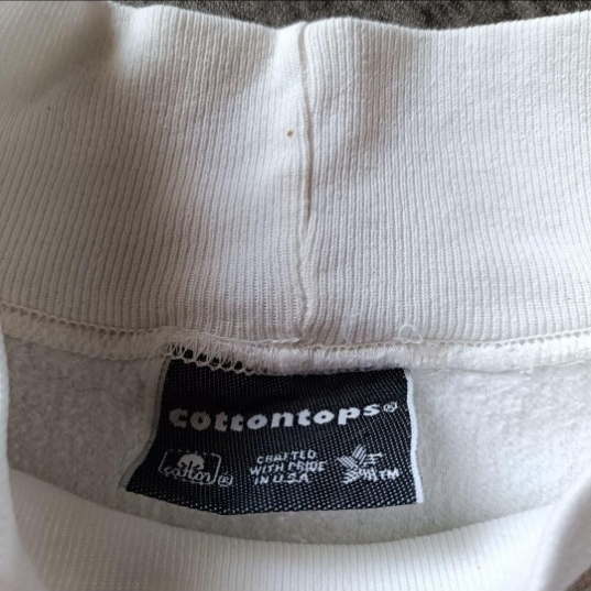 90s USA製 アメリカ製 cotto tops 花柄 ハンドペイント プルオーバー_画像8