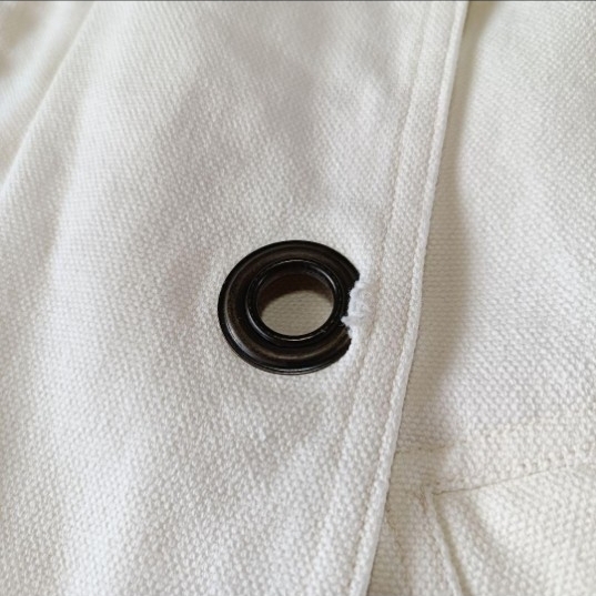 古着 70s 80s ユーロ フランス QUAI トグルデザイン コットンジャケット カバーオール_画像7