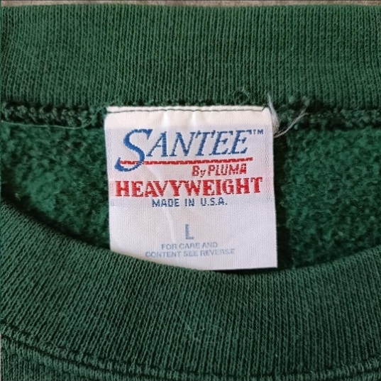 90s USA製 アメリカ製 SANTEE ラオス モン族 ワッペン スウェット_画像7
