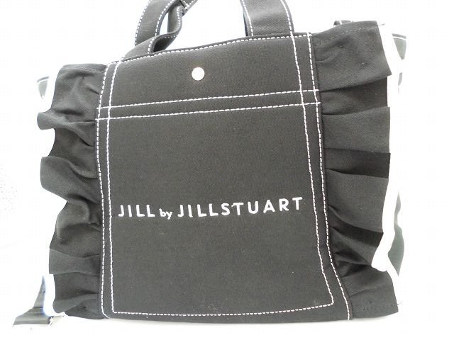 キングラム[41]8690 未使用ブラントバック JILL by JILLSTUART ジルスチュアート ブラック フリル A4収納可 125-3183208 ハンド 2Way 中古_画像9