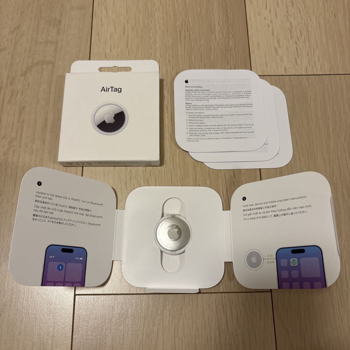 Apple AirTag утерян предотвращение бирка класть .. предотвращение водостойкий пыленепроницаемый iPhone/iPad[ искать ] сеть соответствует CR2032 монета type аккумулятор новый товар не использовался 