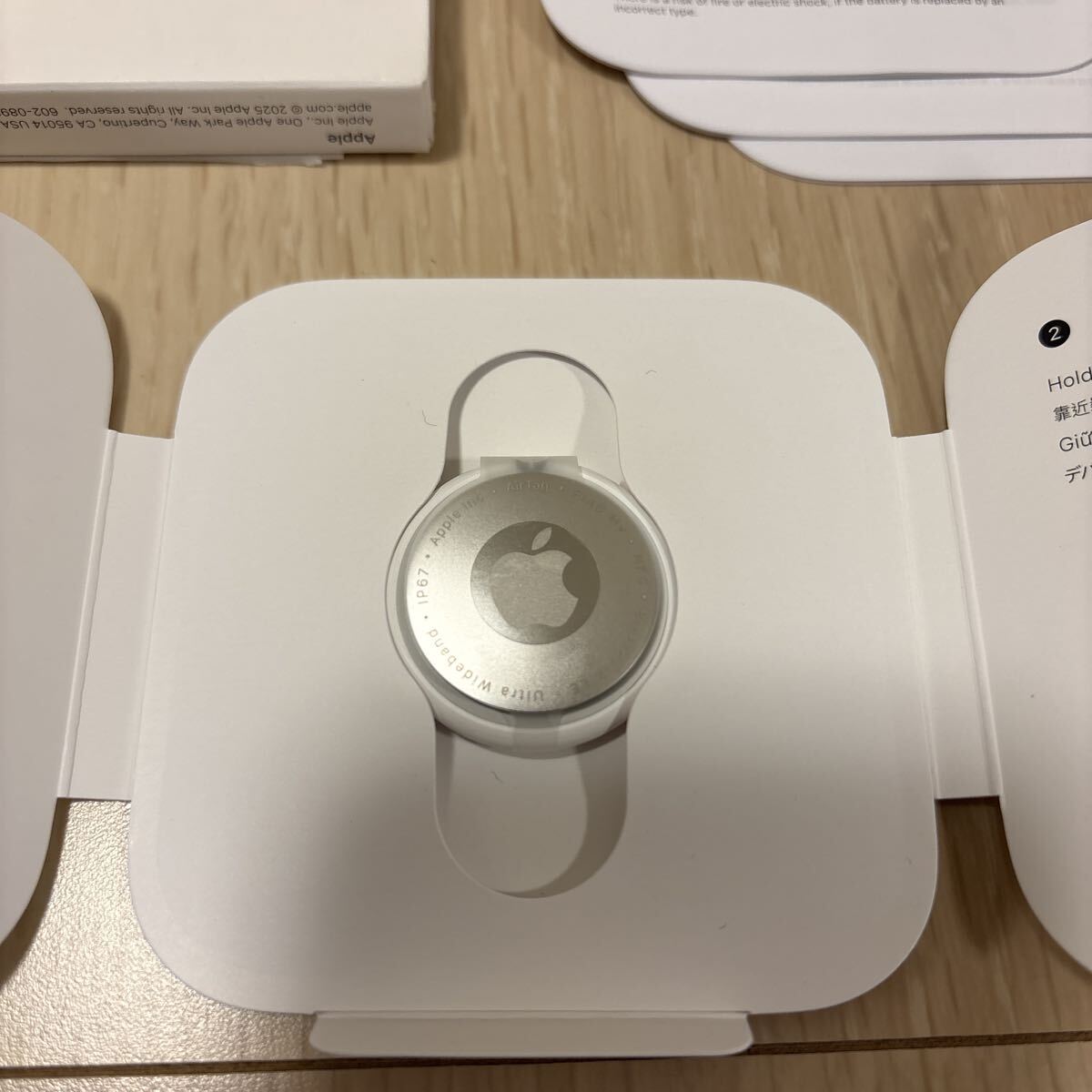 Apple AirTag утерян предотвращение бирка класть .. предотвращение водостойкий пыленепроницаемый iPhone/iPad[ искать ] сеть соответствует CR2032 монета type аккумулятор новый товар не использовался 