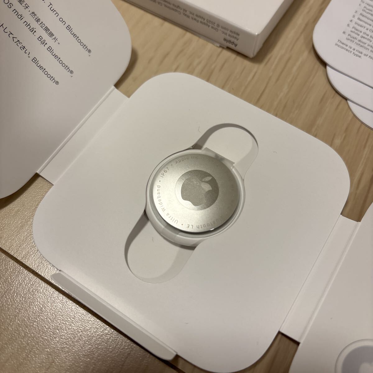 Apple AirTag утерян предотвращение бирка класть .. предотвращение водостойкий пыленепроницаемый iPhone/iPad[ искать ] сеть соответствует CR2032 монета type аккумулятор новый товар не использовался 