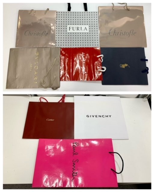 【中古品】(22点set)ブランド紙袋 おまとめ ディオール/カルティエ/ブルガリ等【送料別】TB0266_画像3