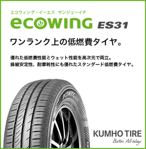 145/80R13 2025年製造 新品サマータイヤ KUMHO ecowing ES31 送料無料 クムホ エコウィング 145/80/13_画像6