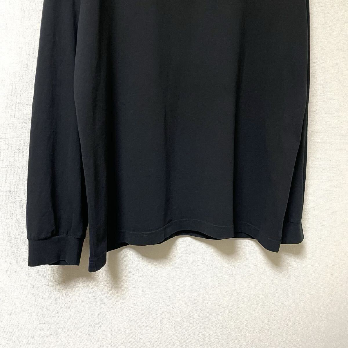 国内正規品 BALENCIAGA 薔薇 ロンT バッグプリント カットソー バラ ダメージ加工 ブラック 黒 571199_画像6