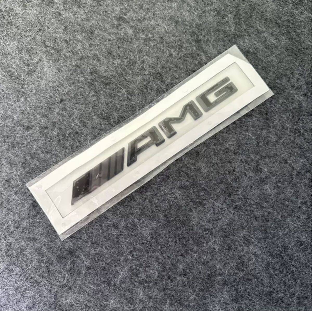メルセデスベンツ AMG エンブレム 両面テープ付き 立体エンブレム ブラック エンブレム_画像2