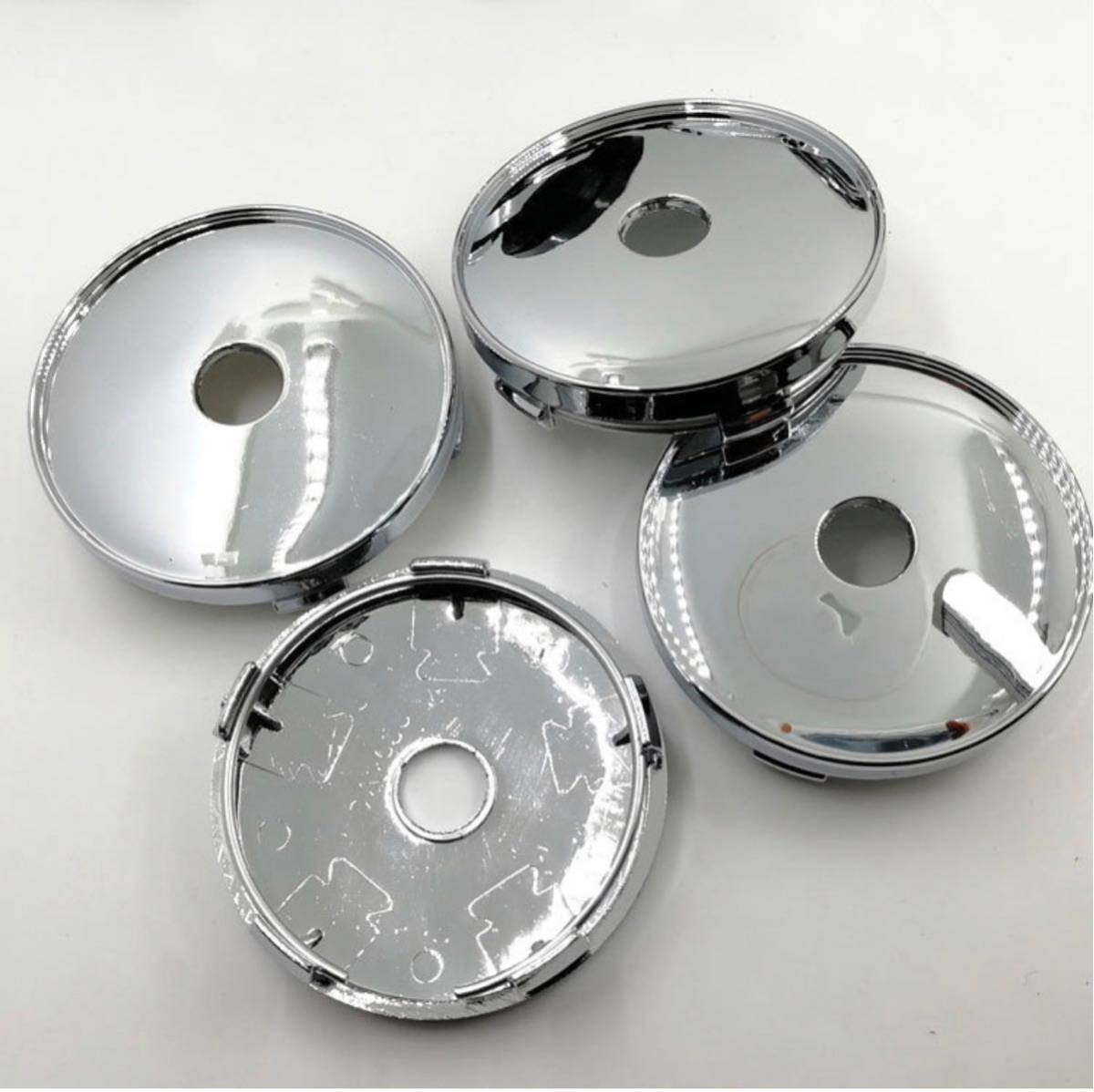 ホイールセンターキャップ シルバー 4個セット 60mm_画像1