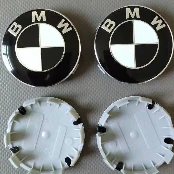BMW ホイールキャップ 68mm 新品未使用　傷防止フィルム付き　【4個】BMW　ホイールセンターキャップ　68mm BMW_画像1