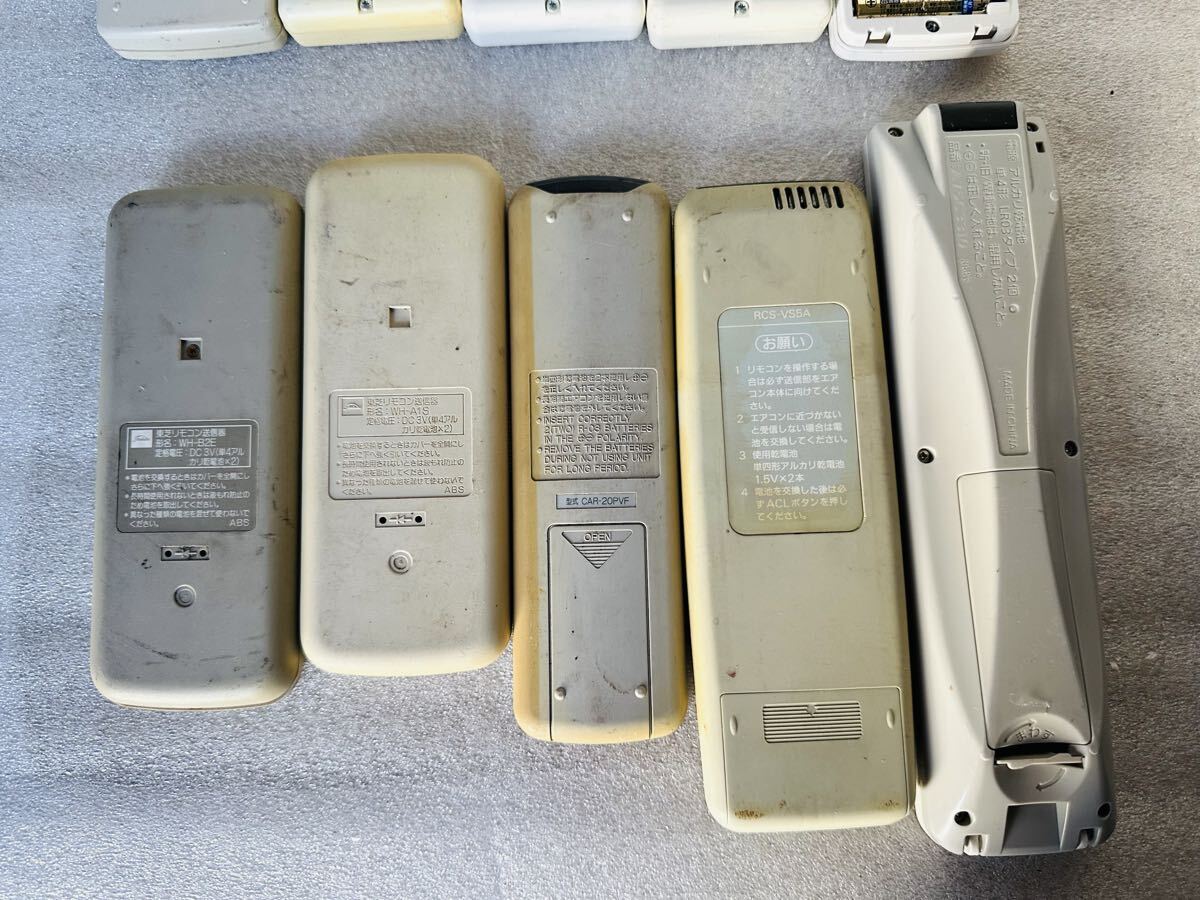 各種 エアコン リモコン MITSUBISHI/Panasonic/ FUJITSU 他10点まとめ売 K105【動作品あり】_画像6