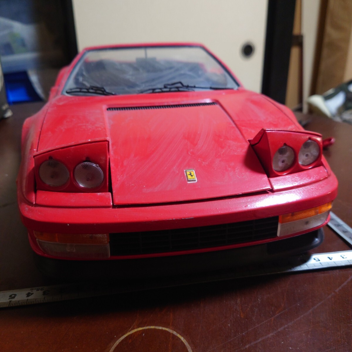 POCHER フェラーリー テスタロッサ スパイダー 完成品 塗装の剥げ 部品欠品等あります ジャンク扱いの出品_画像7