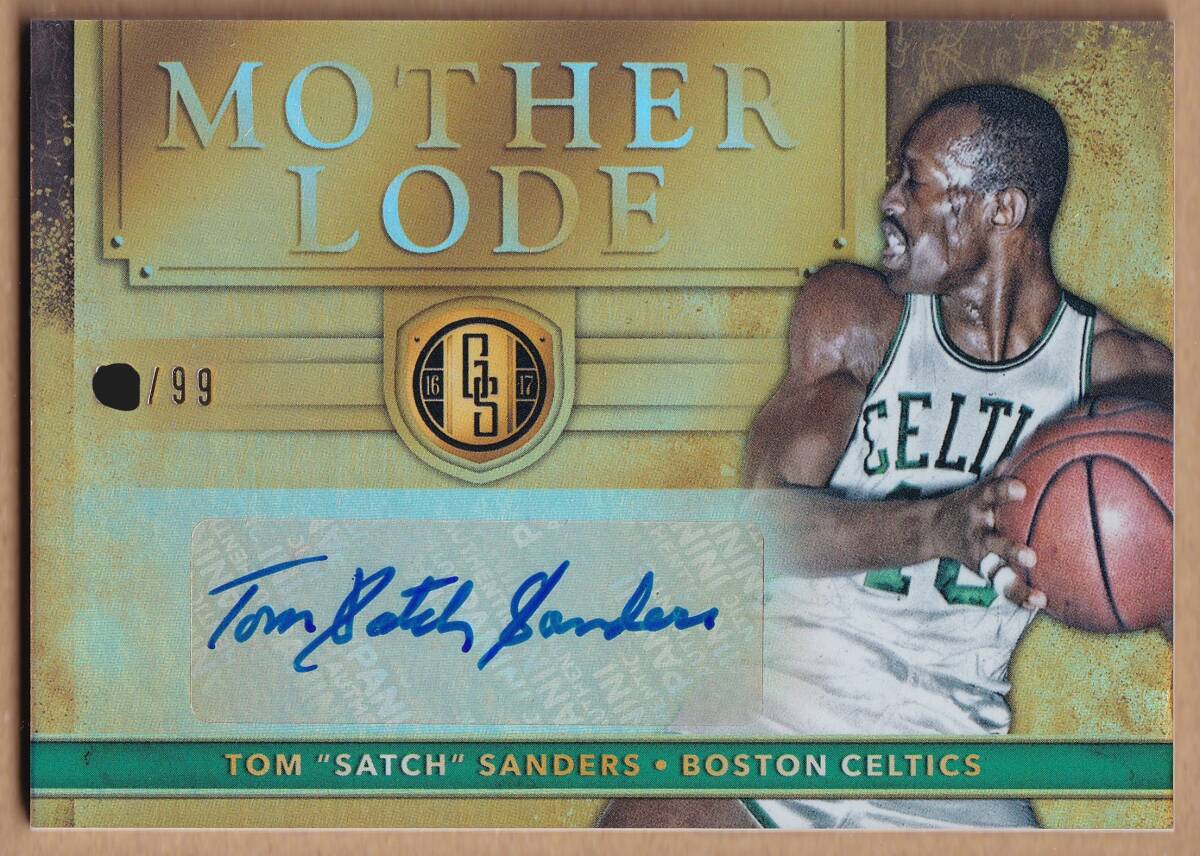 [NBA]TOM &#34;SATCH&#34; SANDERS автограф автограф карта 99 листов ограничение 2016-2017 PANINI GOLD STANDARD BASKETBALL AUTOGRAPH CARD[AUTO]