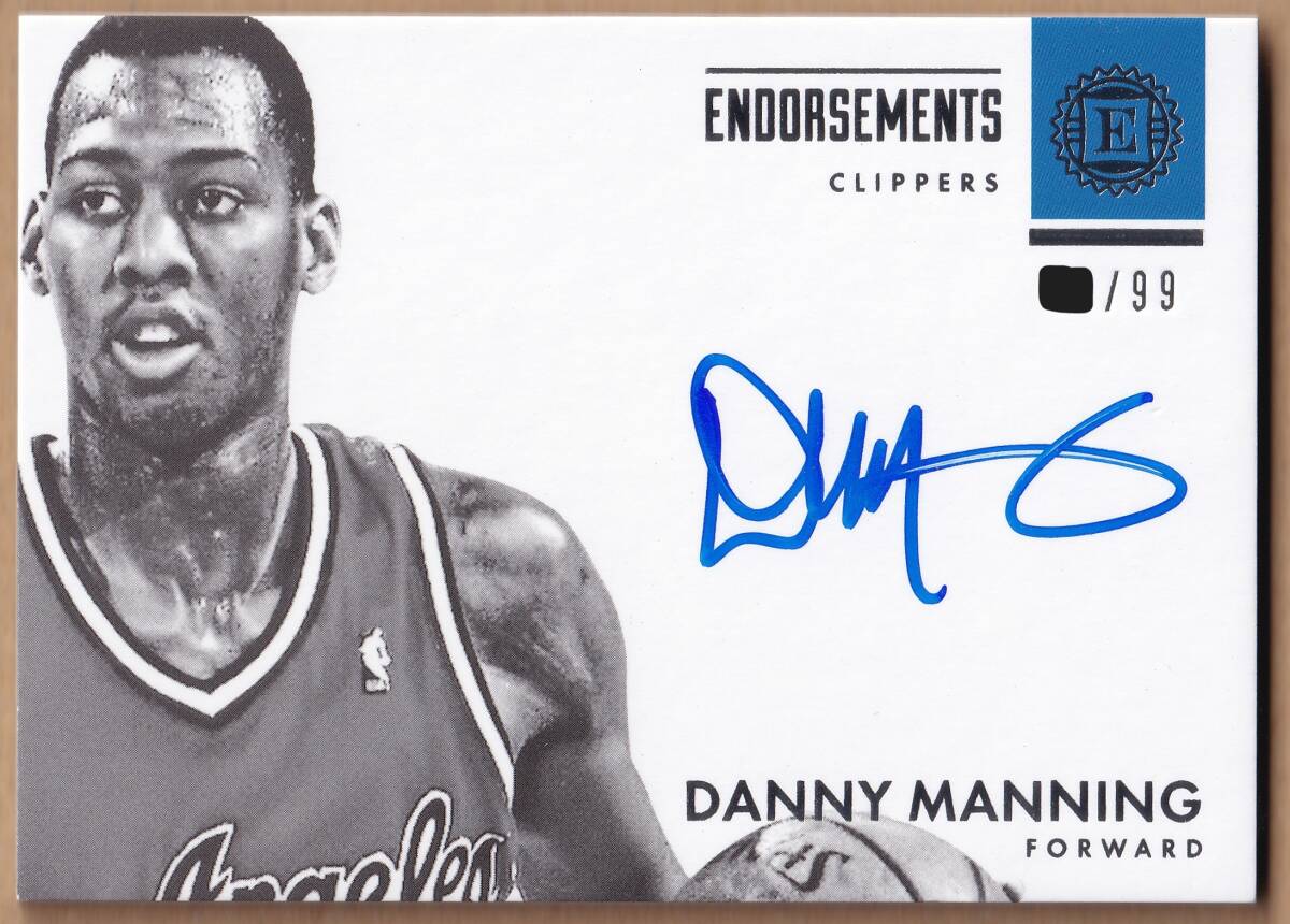 [NBA]DANNY MANNING автограф автограф карта 99 листов ограничение 2017-2018 PANINI ENCASED BASKETBALL AUTOGRAPH CARD[AUTO]