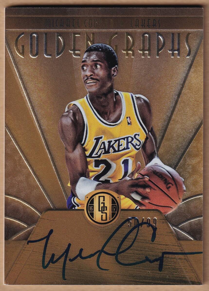 [NBA]MICHAEL COOPER автограф автограф карта 99 листов ограничение 2016-2017 PANINI GOLD STANDARD BASKETBALL GOLDEN GRAPHS AUTOGRAPH CARD[AUTO]