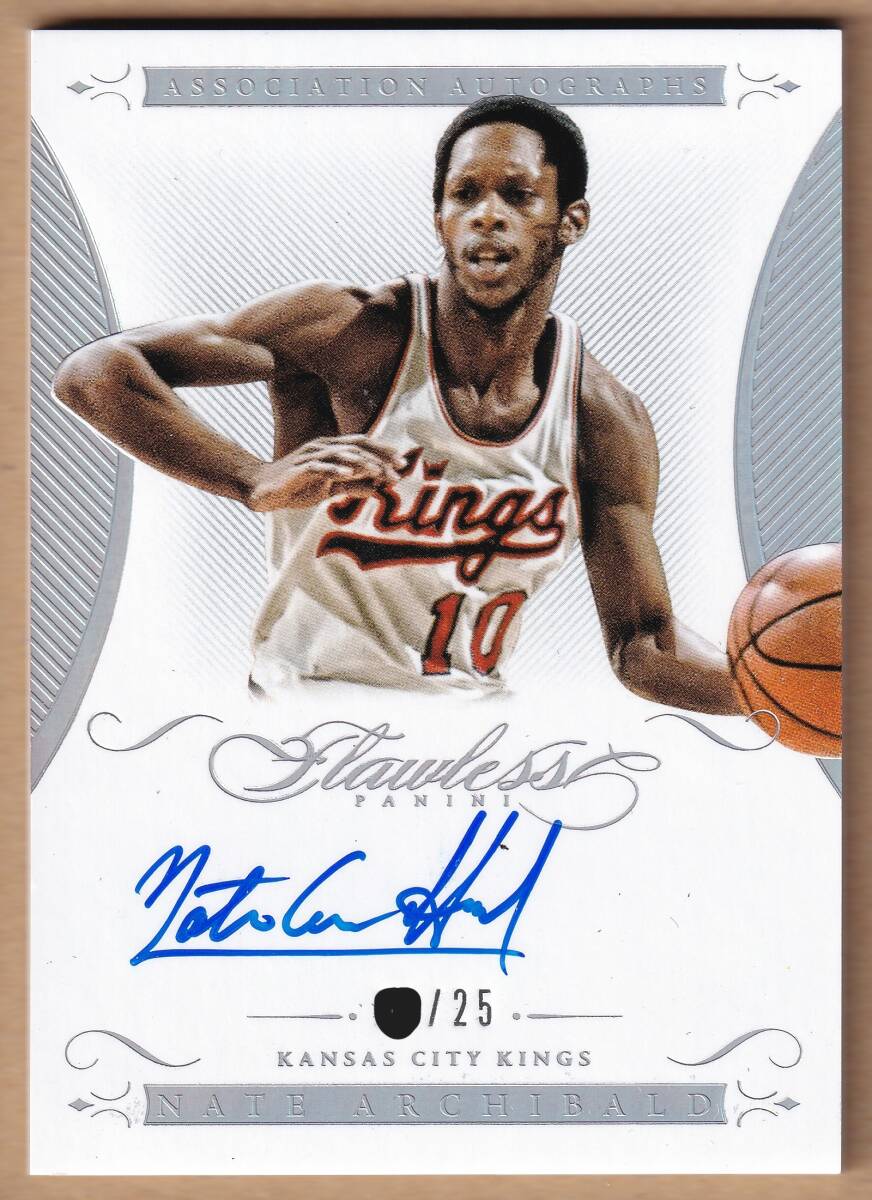 [NBA]NATE ARCHIBALD автограф автограф карта 25 листов ограничение 2014-2015 PANINI FLAWLESS BASKETBALL AUTOGRAPH CARD[AUTO]