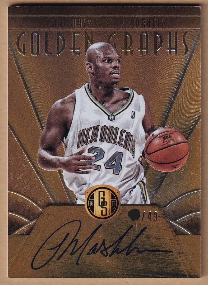[NBA]JAMAL MASHBURN автограф автограф карта 49 листов ограничение 2016-2017 PANINI GOLD STANDARD BASKETBALL GOLDEN GRAPHS AUTOGRAPH CARD[AUTO]