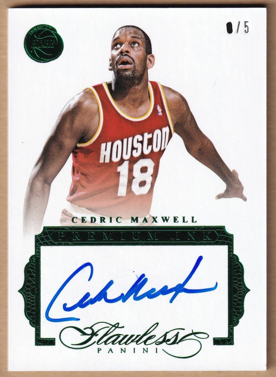 [NBA]CEDRIC MAXWELL автограф автограф карта 5 листов ограничение 2015-2016 PANINI FLAWLESS BASKETBALL AUTOGRAPH CARD[AUTO]