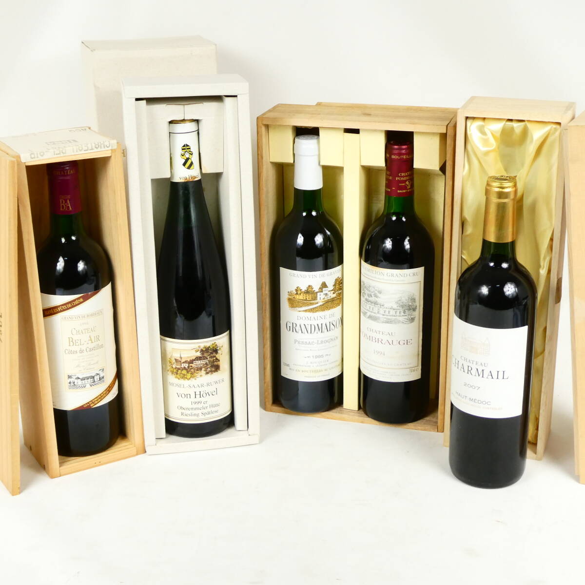 未開栓 古酒 ワイン 5点セット シャトー フォンブロージュ 1994・ドメーヌ ド グランメゾン 1995・他 まとめ売り 保管品■NA069s■_画像1