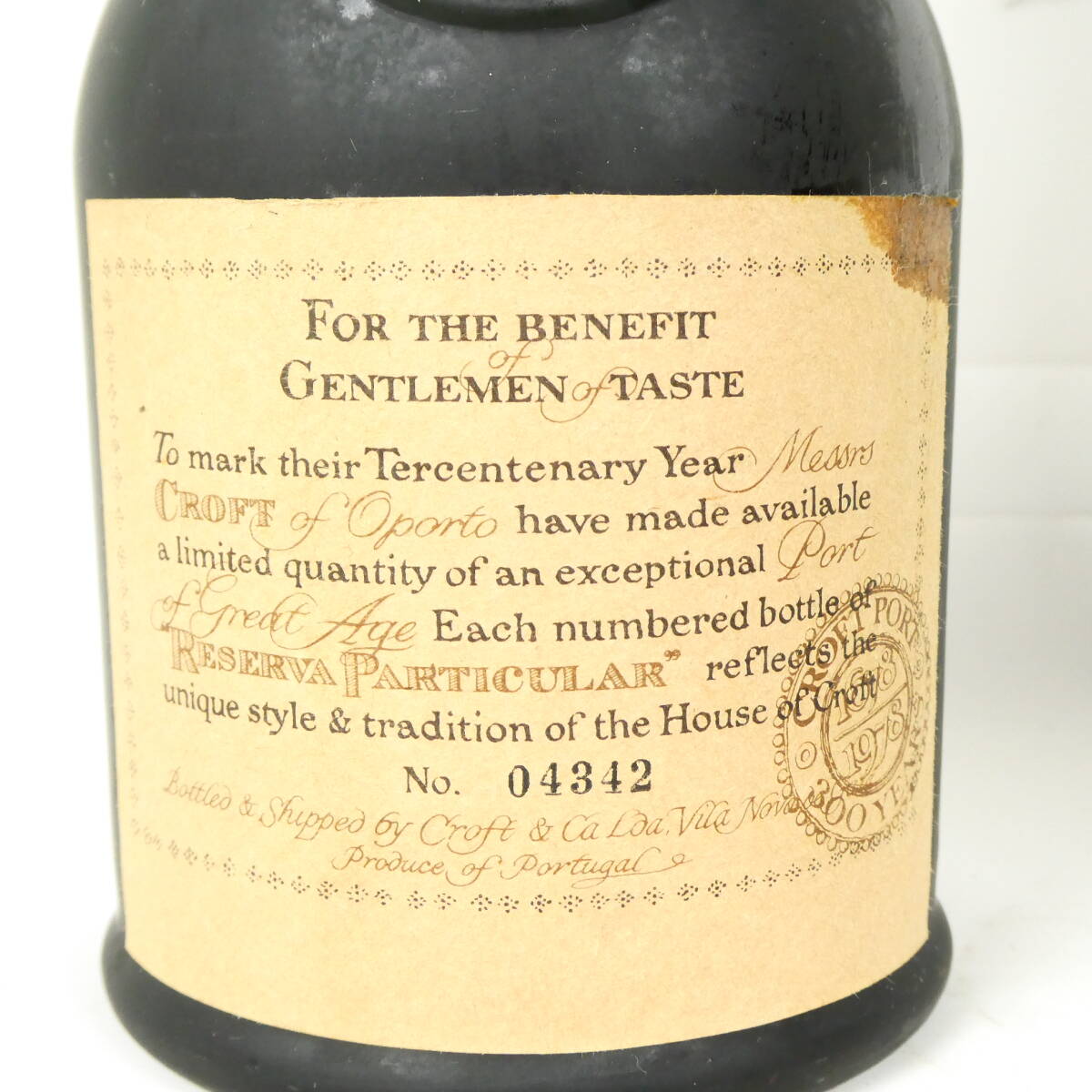  не . штекер старый sake wa чернила loft CROFT порт вино 300 год память 1978 с футляром 750ml 20% хранение товар #NA072s#