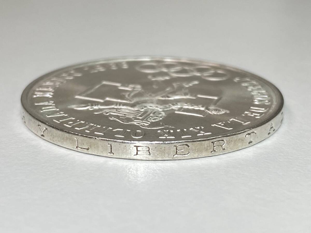 1968年 メキシコ オリンピック記念 25ペソ銀貨 MEXICO 記念硬貨 記念銀貨 【重さ：約22.6g】_画像6