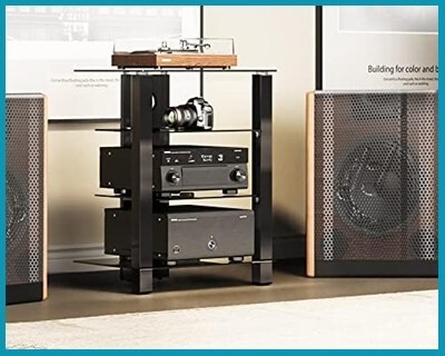 【新品送料無料】FITUEYES オーディオラック アンプラック パワーアンプキャビネット オーディオスピーカーアンプキャビネット_画像6