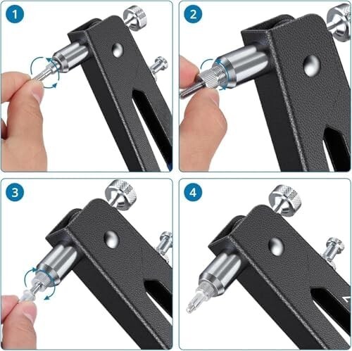 【新品送料無料】ハンドリベッターセット M3 M4 M5 M6 M8 ネジ付き 86個 リベット セット ナット リベット インサート ツール_画像6