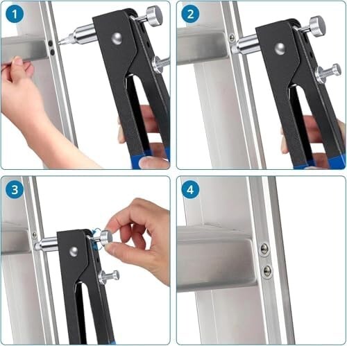 【新品送料無料】ハンドリベッターセット M3 M4 M5 M6 M8 ネジ付き 86個 リベット セット ナット リベット インサート ツール_画像7