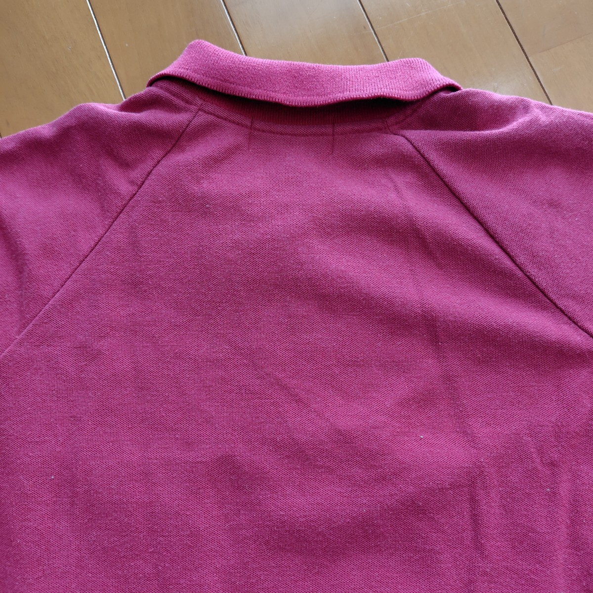 ヴィンテージ80s クロコダイル Crocodile 長袖ポロシャツ L(表示EL) ワイン_画像7