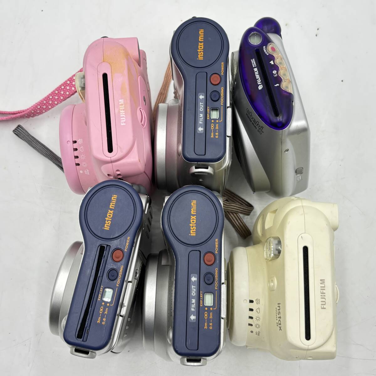 FUJIFILM フジフィルム チェキ 6台 まとめ instax mini 10 20 8 8+ _画像3