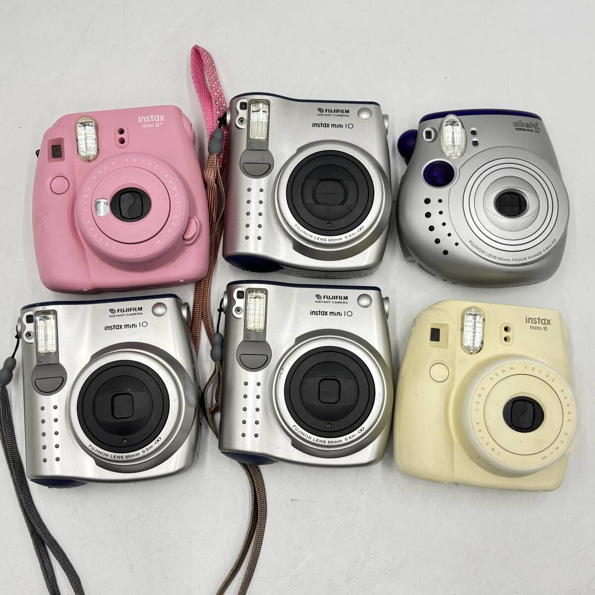 FUJIFILM フジフィルム チェキ 6台 まとめ instax mini 10 20 8 8+ _画像1