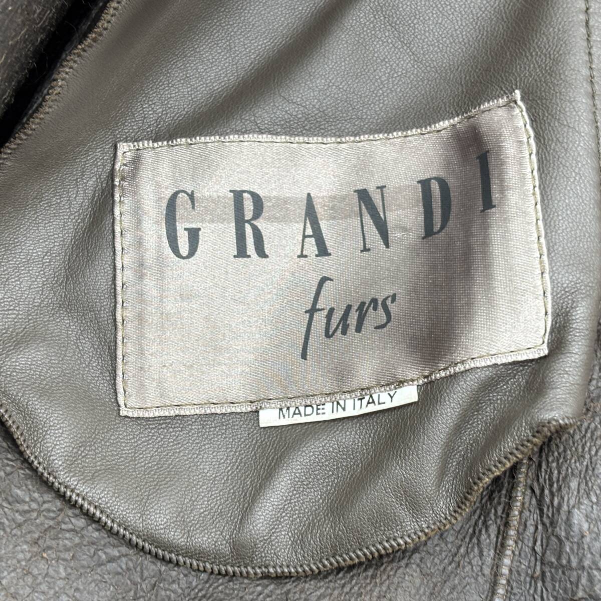  GRANDI グランディ レザー コート ラビット レディース ファッション_画像5