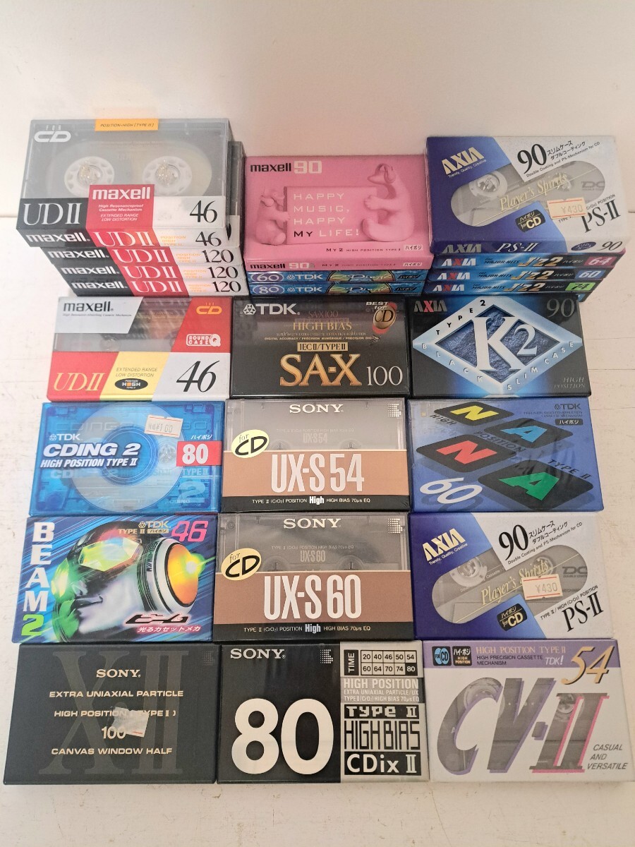  не использовался 26шт.@ совместно высокий позиция maxell sony AXIA sony/ кассетная лента / Hi Posi 
