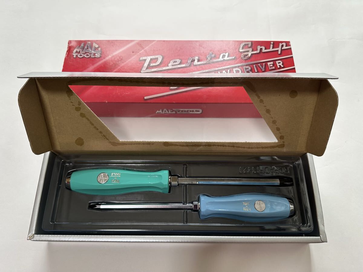 【未使用】マックツール(MACTOOLS) 2018年限定　貫通プラスドライバー2本セット　_画像1