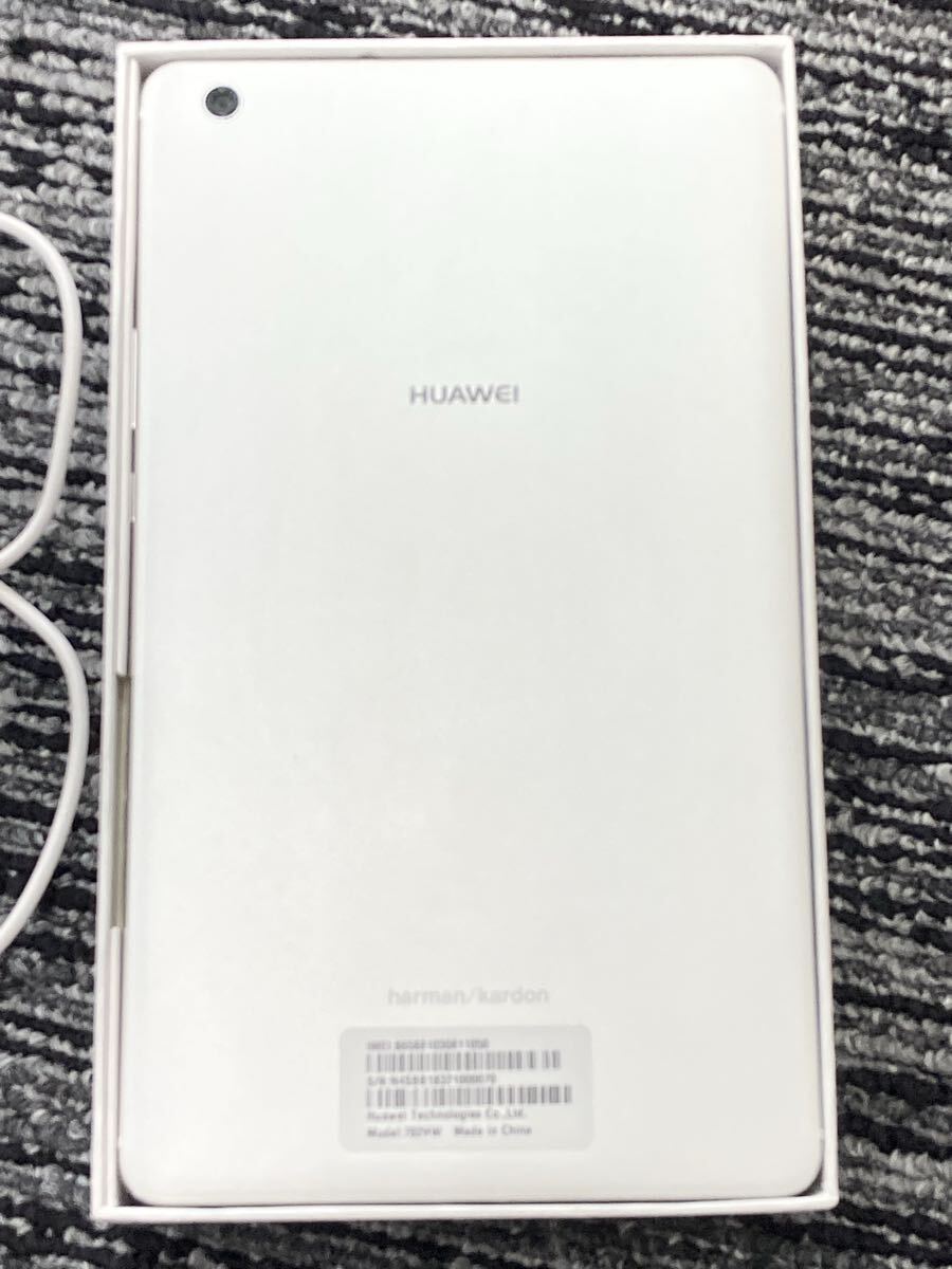 HUAWEI MediaPad ホワイト Huawei SIMフリー M3 Lite s 720HW ワイモバイル ソフトバンク タブレット 充電器付属 箱付き 1113K① 小来佐_画像4