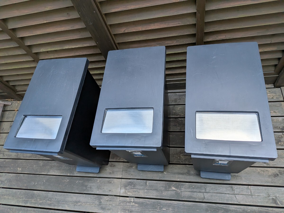 ダストボックス ゴミ箱 ペールボックス ステンレス ペダル式 45L 3セット_画像4