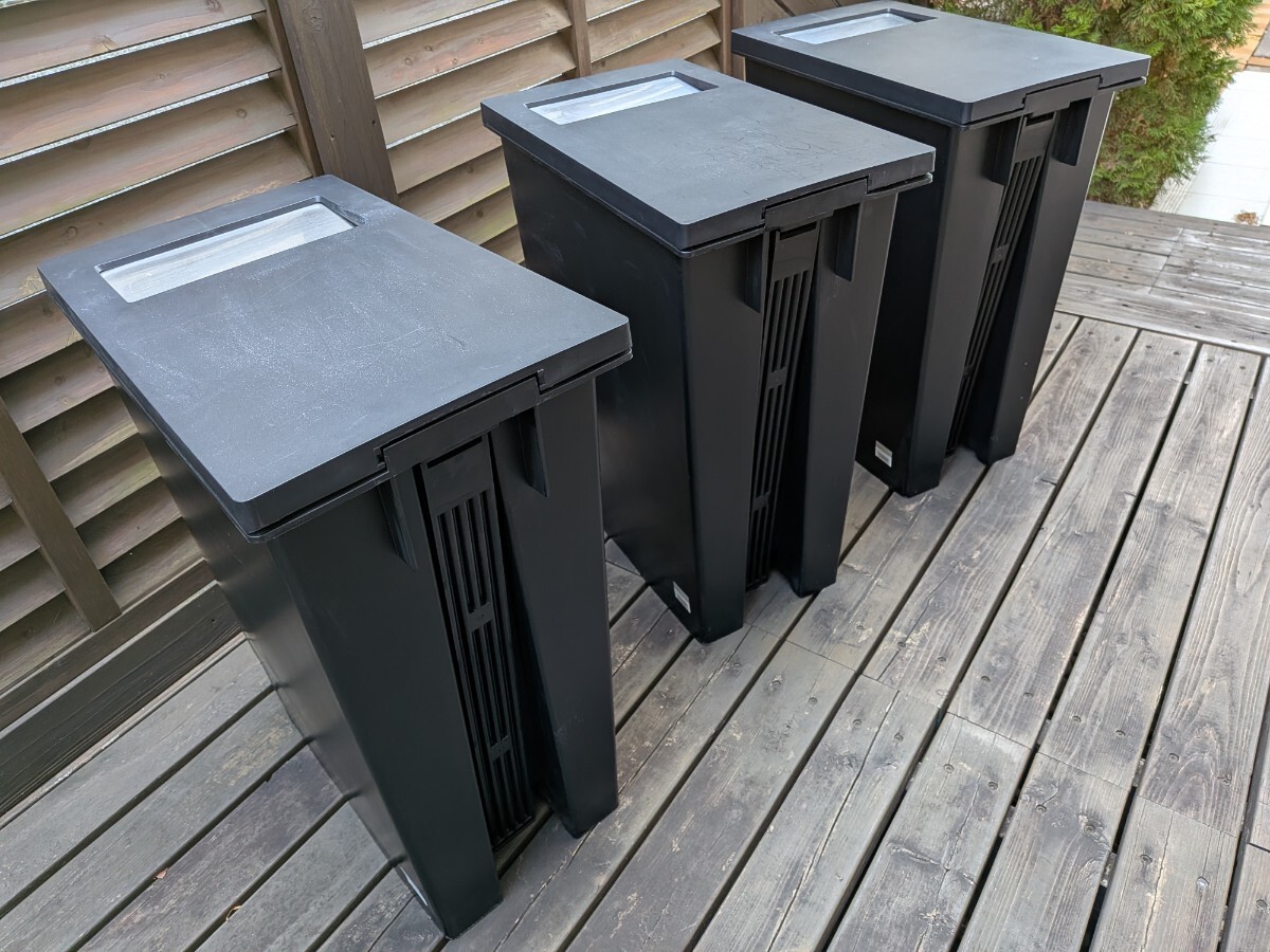 ダストボックス ゴミ箱 ペールボックス ステンレス ペダル式 45L 3セット_画像5