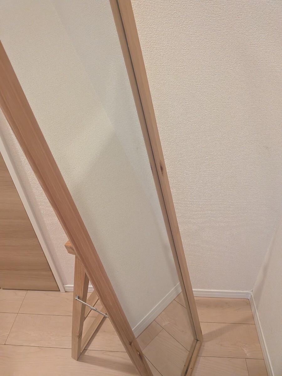 MUJI　無印良品　スタンドミラー　全身鏡　パイン材_画像3