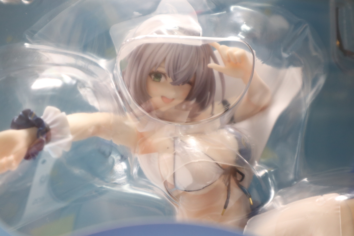 053-m216 【未開封】 hololive 白銀ノエル 水着Ver. 1/7スケール フィギュア ホロライブ 3期生 団長_画像4