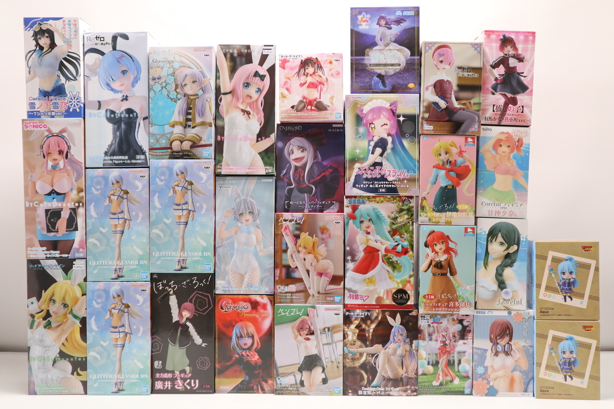 054-m234 【未開封】 ソードアートオンライン 初音ミク リゼロ 葬送のフリーレン このすば 他プライズフィギュアまとめ30個セット_画像1